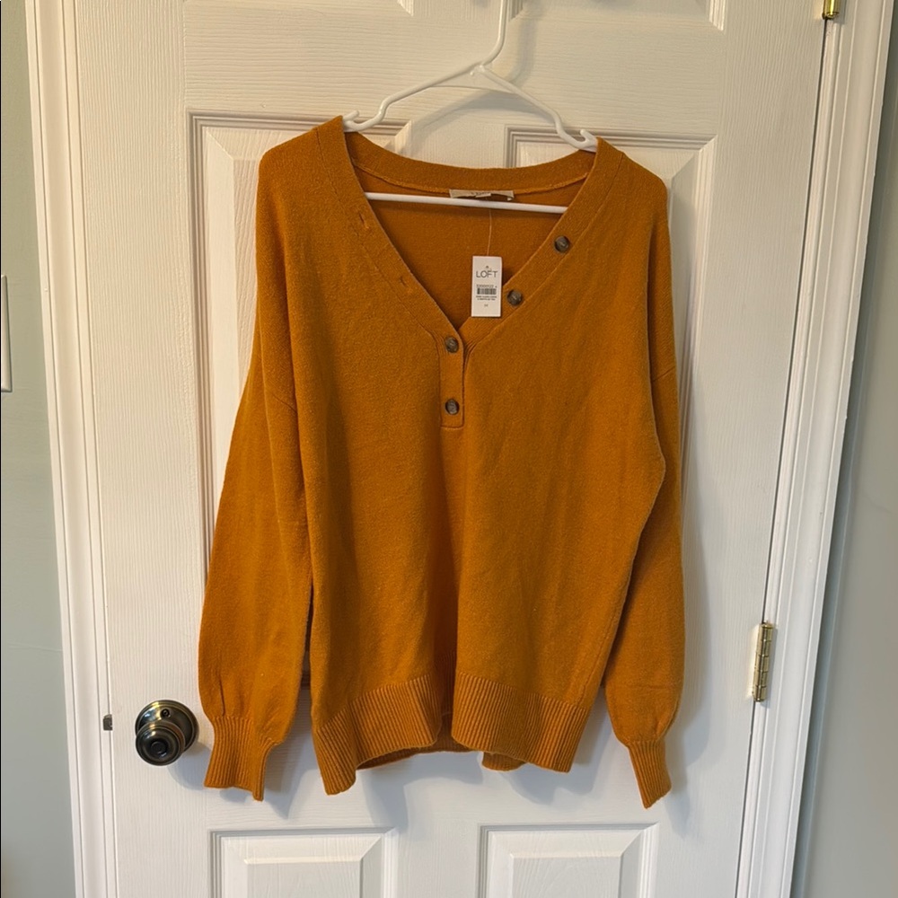 LOFT Women's Mustard Sweater